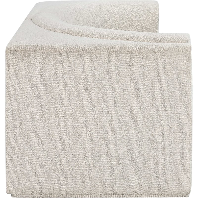 Meridian Furniture Ollie Cream Boucle Fabric Modular Sofa