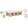 Meridian Furniture Pavilion Cream Boucle Fabric Bench