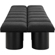 Meridian Furniture Pavilion Black Boucle Fabric Bench