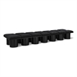 Meridian Furniture Pavilion Black Boucle Fabric Bench
