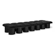 Meridian Furniture Pavilion Black Boucle Fabric Bench
