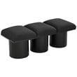 Meridian Furniture Pavilion Black Boucle Fabric Bench