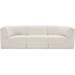 Meridian Furniture Ollie Cream Boucle Fabric Modular Sofa