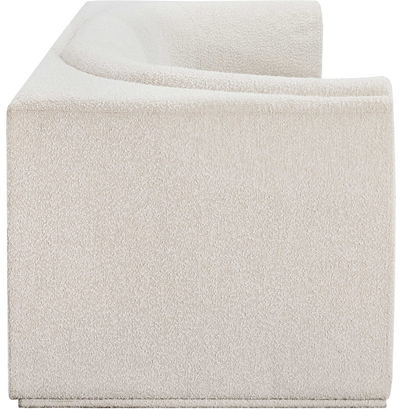 Meridian Furniture Ollie Cream Boucle Fabric Modular Sofa