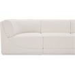 Meridian Furniture Ollie Cream Boucle Fabric Modular Sofa