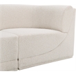 Meridian Furniture Ollie Cream Boucle Fabric Modular Sofa