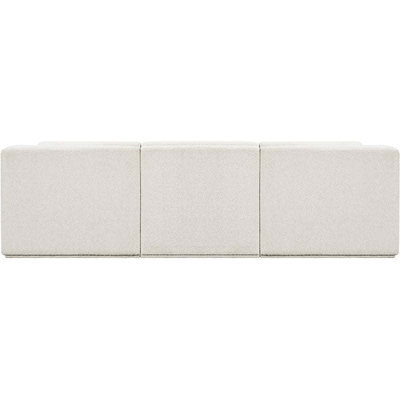 Meridian Furniture Ollie Cream Boucle Fabric Modular Sectional