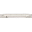 Meridian Furniture Ollie Cream Boucle Fabric Modular Sectional