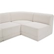 Meridian Furniture Ollie Cream Boucle Fabric Modular Sectional