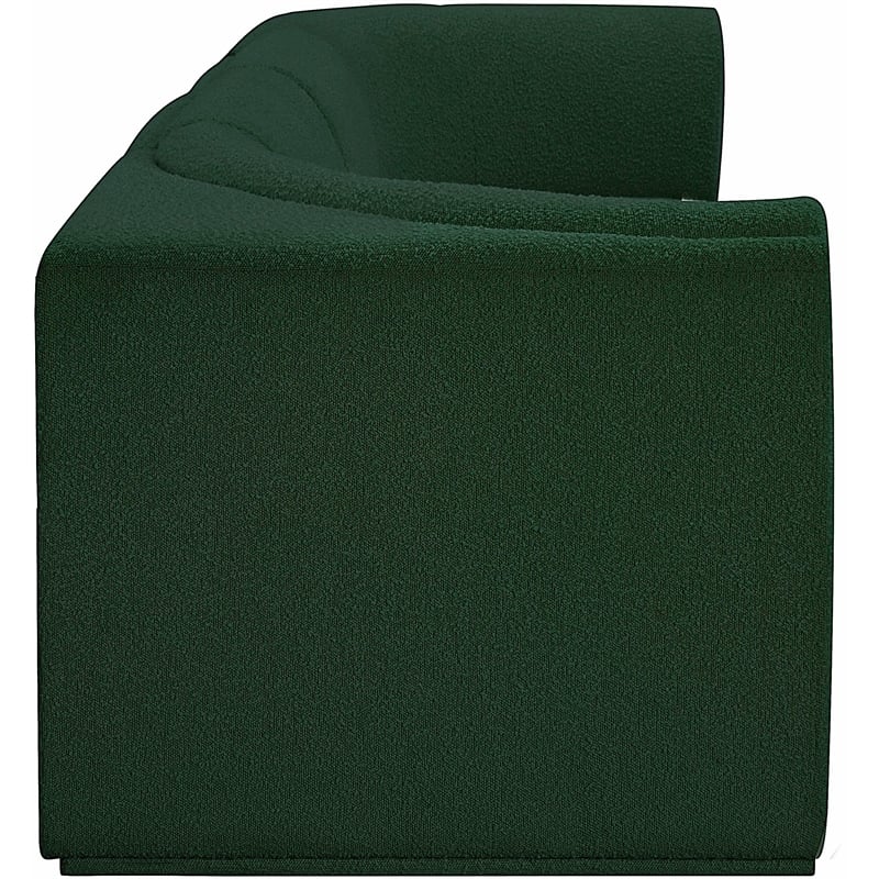 Meridian Furniture Ollie Green Boucle Fabric Modular Sofa