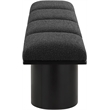 Meridian Furniture Pavilion Black Boucle Fabric Bench