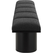 Meridian Furniture Pavilion Black Boucle Fabric Bench