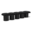 Meridian Furniture Pavilion Black Boucle Fabric Bench
