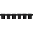 Meridian Furniture Pavilion Black Boucle Fabric Bench