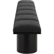 Meridian Furniture Pavilion Black Boucle Fabric Bench