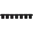 Meridian Furniture Pavilion Black Boucle Fabric Bench
