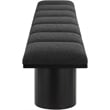 Meridian Furniture Pavilion Black Boucle Fabric Bench