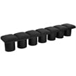 Meridian Furniture Pavilion Black Boucle Fabric Bench