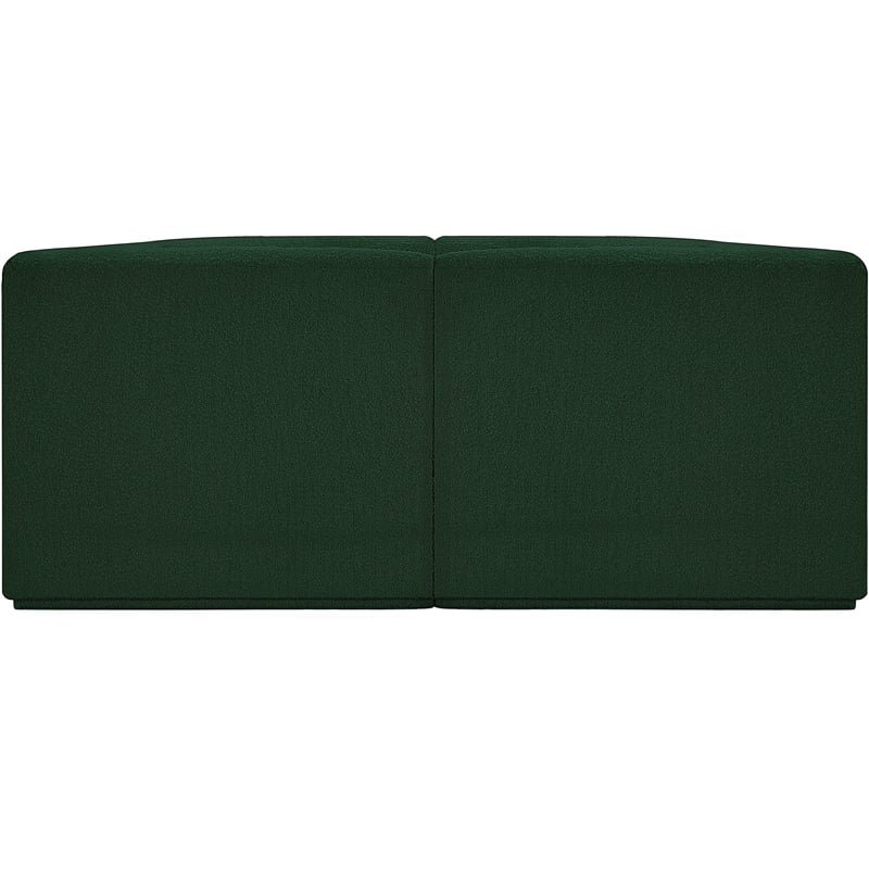 Meridian Furniture Ollie Green Boucle Fabric Modular Sofa