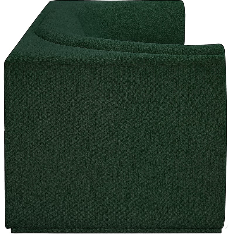 Meridian Furniture Ollie Green Boucle Fabric Modular Sofa