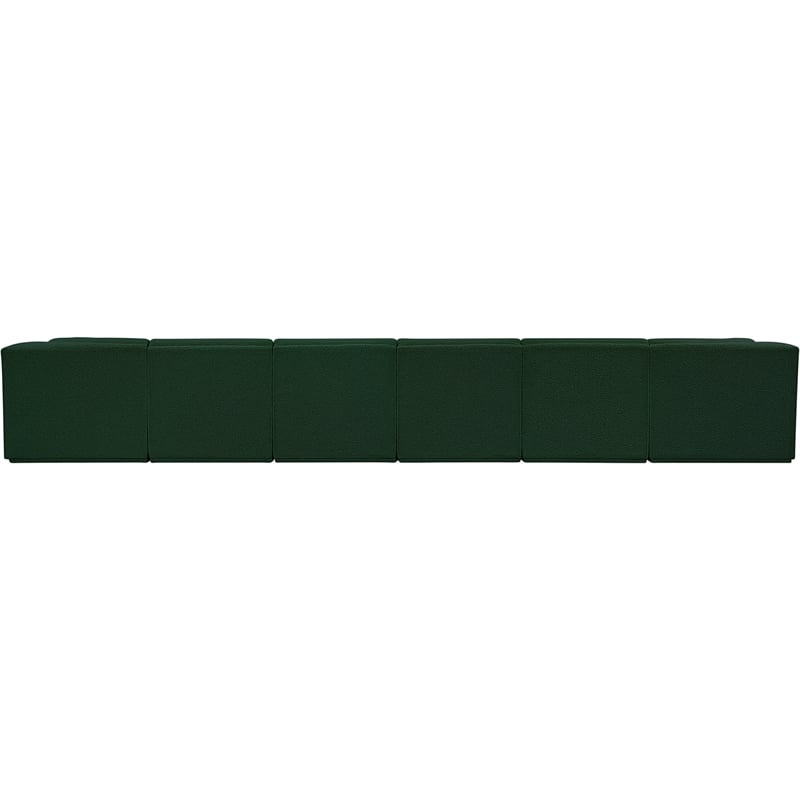 Meridian Furniture Ollie Green Boucle Fabric Modular Sectional