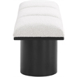 Meridian Furniture Pavilion Cream Boucle Fabric Bench
