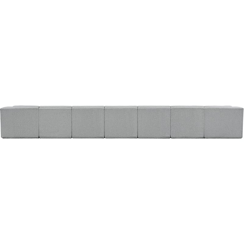 Meridian Furniture Ollie Grey Boucle Fabric Modular Sectional