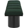 Meridian Furniture Pavilion Green Boucle Fabric Bench