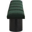 Meridian Furniture Pavilion Green Boucle Fabric Bench