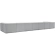 Meridian Furniture Ollie Grey Boucle Fabric Modular Sectional