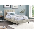 Meridian Furniture Gallo Beige Vegan Leather Twin Bed
