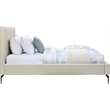 Meridian Furniture Gallo Beige Vegan Leather Twin Bed