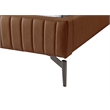 Meridian Furniture Gallo Cognac Vegan Leather Full Bed
