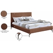 Meridian Furniture Gallo Cognac Vegan Leather Full Bed