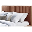 Meridian Furniture Gallo Cognac Vegan Leather King Bed