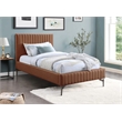 Meridian Furniture Gallo Cognac Vegan Leather Twin Bed