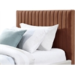 Meridian Furniture Gallo Cognac Vegan Leather Twin Bed