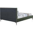 Meridian Furniture Gallo Green Vegan Leather King Bed