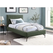 Meridian Furniture Gallo Green Vegan Leather Twin Bed