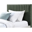 Meridian Furniture Gallo Green Vegan Leather Twin Bed