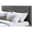 Meridian Furniture Gallo Dark Grey Vegan Leather Queen Bed