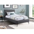 Meridian Furniture Gallo Dark Grey Vegan Leather Twin Bed