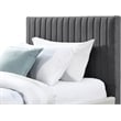Meridian Furniture Gallo Dark Grey Vegan Leather Twin Bed