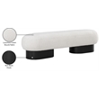 Meridian Furniture Robertson Cream Boucle Fabric Bench