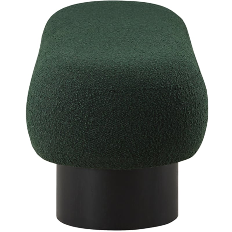 Meridian Furniture Robertson Green Boucle Fabric Bench