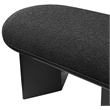 Meridian Furniture Wilshire Black Boucle Fabric Bench