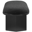 Meridian Furniture Wilshire Black Boucle Fabric Bench