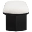Meridian Furniture Wilshire Cream Boucle Fabric Bench