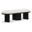 Meridian Furniture Wilshire Cream Boucle Fabric Bench