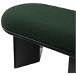 Meridian Furniture Wilshire Green Boucle Fabric Bench